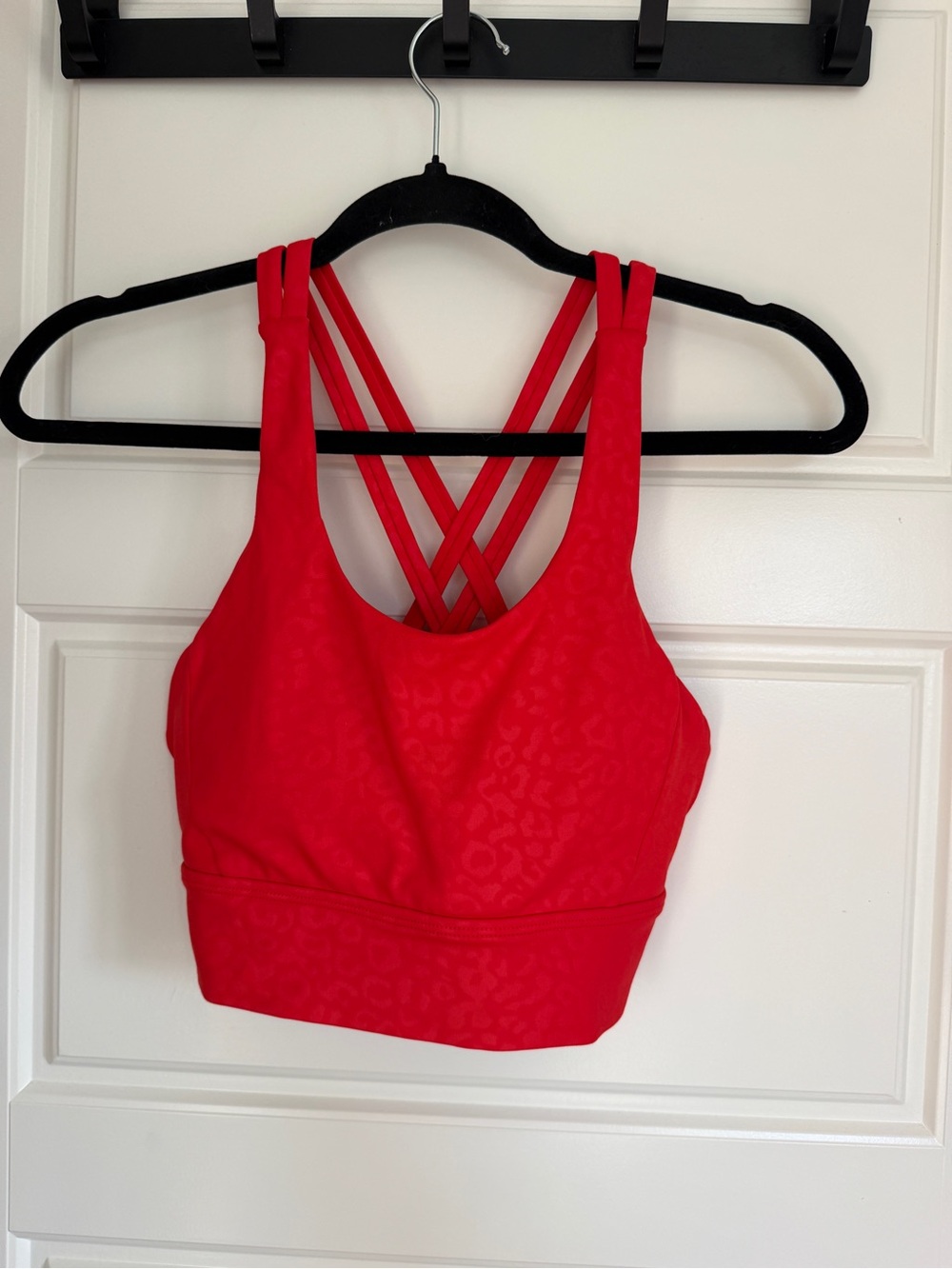 BuffBunny Red Crisscross Strappy Sports Bra